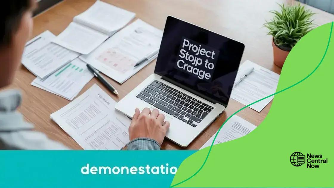 Steps to apply for demonstration funding