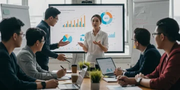 Employees learning about financial planning in a corporate wellness program setting