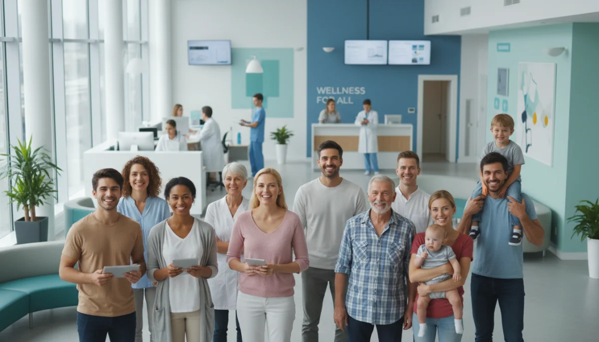 Diverse group benefiting from expanded healthcare access