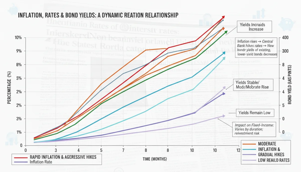 Chart illustrating inflation and interest rate impact on bond yields
