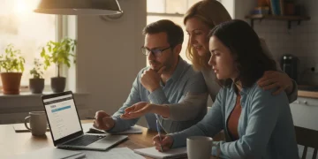 Family reviewing 2026 FAFSA changes on laptop
