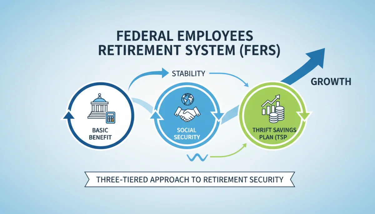 Infographic detailing FERS components and growth